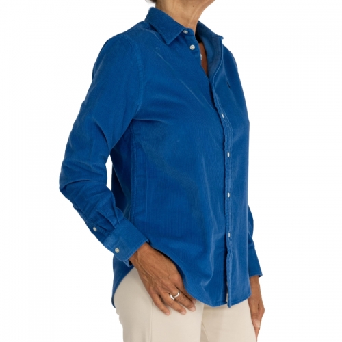 BUTTON FRONT SHIRT - DAKOTA BLUE