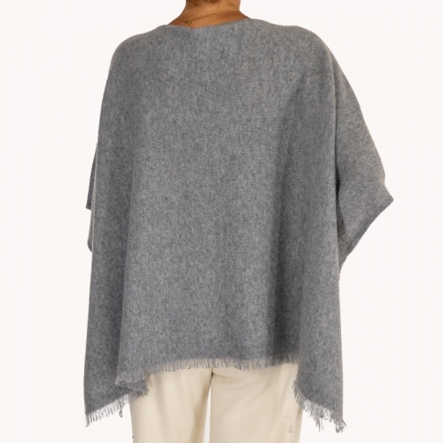 Poncho 12 mid grey mel