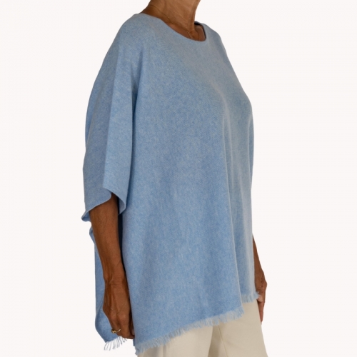 Poncho 37 soft denim