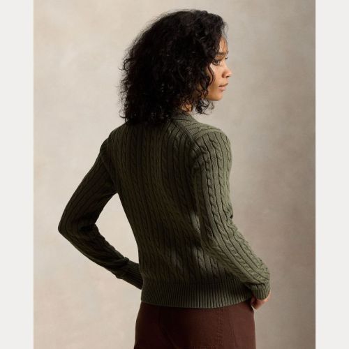 SWEATER-CARDIGAN DENSE OLIVE DEN