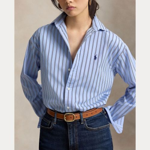 LS RMSY ST-LONG SLEEVE-BLOUSE 2062 LT BLUE-WH